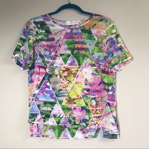 Amanda Uprichard graphic silk tee